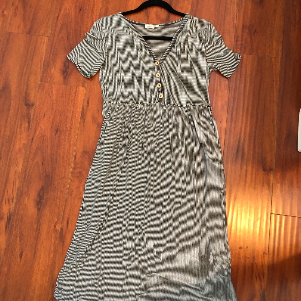 Striped maxi dress